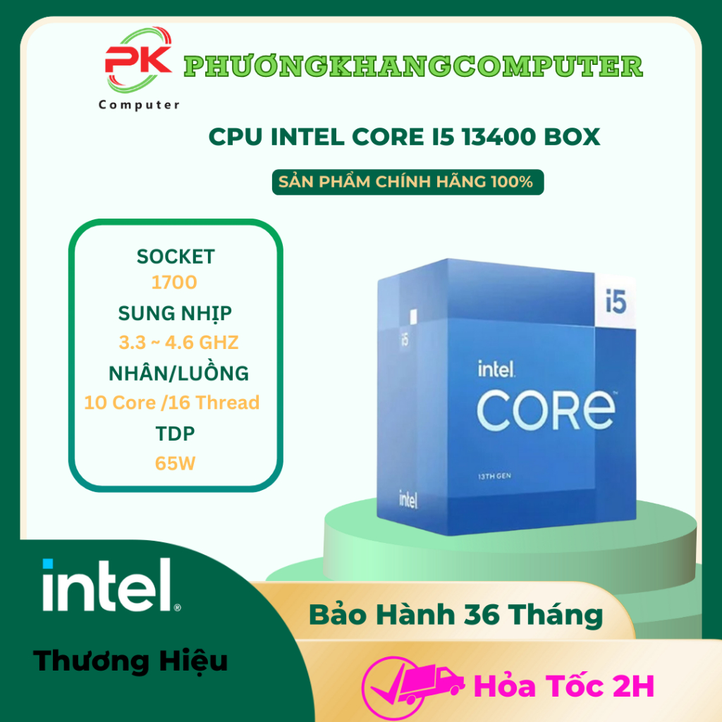CPU INTEL CORE I3 13100F/ i5 13400 LGA 1700