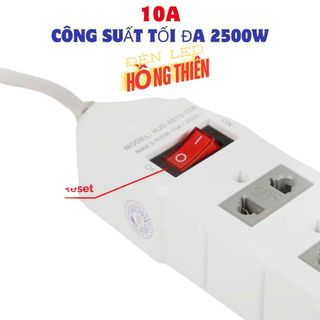 Ổ Cắm Điện Honjianda Mã 09 10A Dây 3 mét - 5 Mét An Toàn Chống Quá Tải
