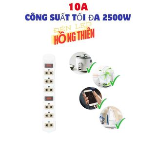 Ổ Cắm Điện Honjianda Mã 09 10A Dây 3 mét - 5 Mét An Toàn Chống Quá Tải