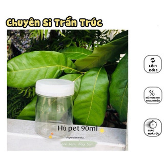 [TranTruc] Combo 20/50/100 hũ nhựa pet 90ml, hộp đựng sữa chua, hũ nhựa đựng gia vị,  Hũ nhựa đựng đồ ăn dặm cho bé