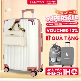 Vali du lịch size 20/size 24 Bamozo 8801/8809, Vali kéo Xách Tay Bịt Góc Chống Va Đập - Bảo hành 5 năm,1 đổi 1 30 ngày