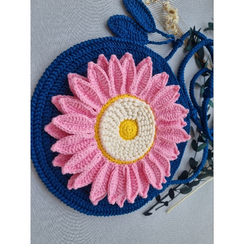 Túi hoa xinh, túi xinh bằng len, túi xinh cho bé