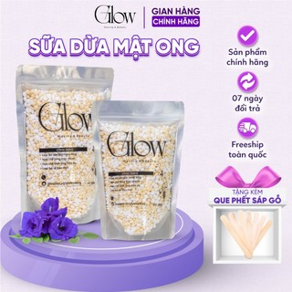 Sáp Wax Lông Nóng Sữa Dừa Mật Ong Mix Siêu Bám Lông GLOW WAXING Thân Thiện Với Làn Da , Thơm Nhẹ CHE TÊN SẢN PHẨM