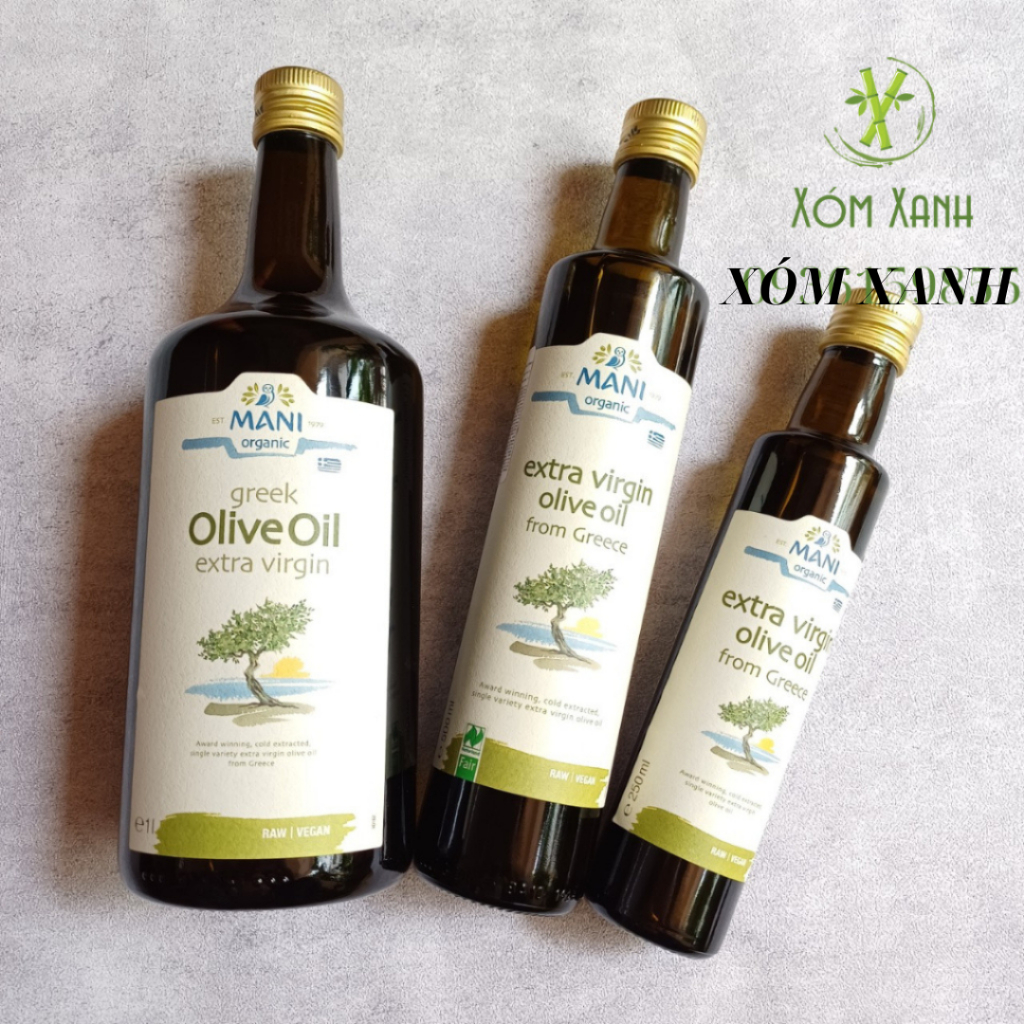 MANI, DẦU EXTRA VIRGIN OLIVE HỮU CƠ – MANI ORGANIC EXTRA VIRGIN OLIVE OIL FROM GREECE