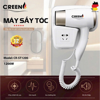 Máy sấy tóc treo tường khách sạn, nhà nghỉ CREEN CR-ST1200
