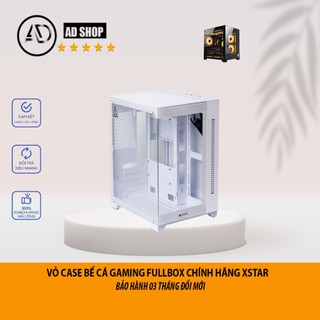 Vỏ Case Máy Tính Bể Cá X-star INFINITY - 2 màu black and white - 2 Mặt Kính Cường Lực - No fan 