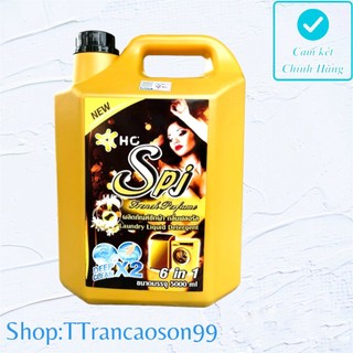 [MẪU MỚI]Nước giặt xả quần áo HC-SPj 6in1 Thái lan 5000ml