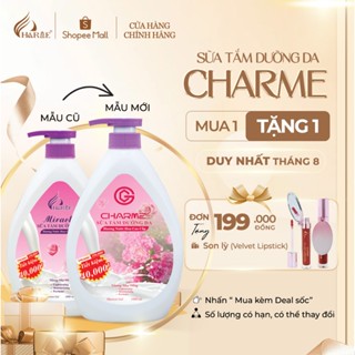 [TẶNG NƯỚC HOA] Sữa Tắm Nước Hoa Dưỡng Da CHARME MIRACLE Hoa Hồng 1000ml ~ 1.2kg Dưỡng Ẩm, Trắng Mịn Màng, Lưu Hương