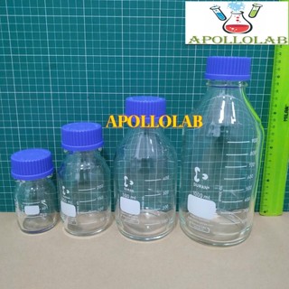 [HÀNG ĐỨC- Hãng Duran] Chai trung tính trắng nắp vặn xanh chịu nhiệt hấp tiệt trùng 100ml 250ml 500ml chia vạch