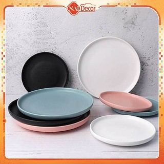 Đĩa sứ Nai Decor phong cách châu Âu dùng chụp ảnh, ăn uống