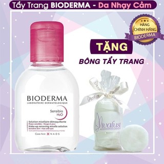 Nước tẩy trang BIODERMA Sensibio H20 (100ml) - Dành cho Da Nhạy Cảm - HÀNG CHÍNH HÃNG