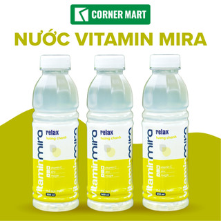 Nước Mira Vitamin Vị Chanh Bổ Sung Vitamin C Kẽm Magie Thanh Lọc Cơ Thể Giảm Âu Lo Căng Thẳng