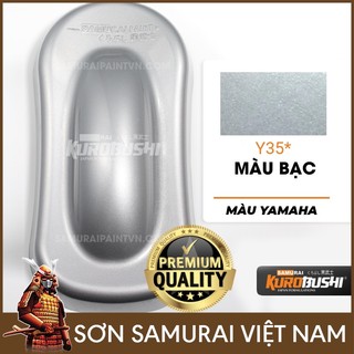 Sơn xịt Samurai màu Bạc - Y35 (400ml) (cần sơn trên nền màu Bạc tiêu chuẩn)