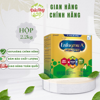 Sữa Bột Enfagrow A+ Neuropro 4 - DHA & MFGM Vị Nhạt - Hộp 2.2Kg