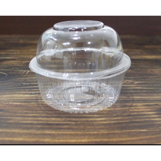 100 Hộp nhựa tròn đựng bánh bao, bánh ngọt