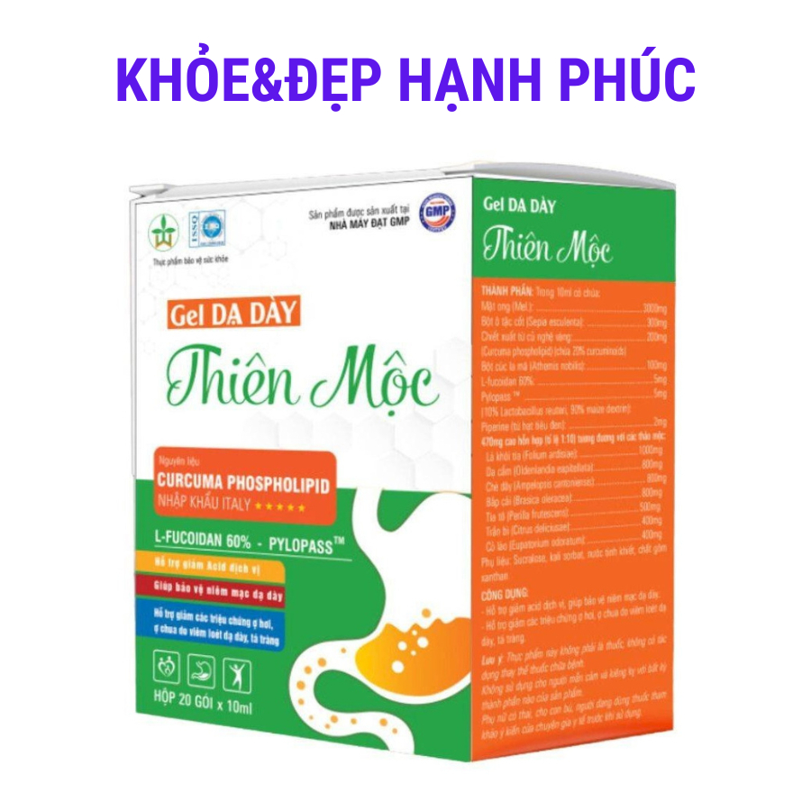 [ Dạ dày - Thiên mộc ] Gel Dạ Dày Thiên Mộc – 20 Gói/Hộp – 10ml/Gói