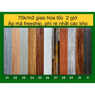 Sàn nhựa giả gỗ sẵn keo tự dán tự thi công