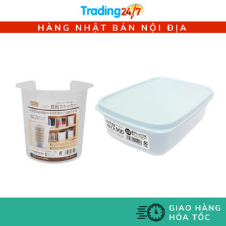 Combo Hộp nhựa đựng thực phẩm Fitin Pack nắp dẻo 900m và Hộp đựng bát đĩa cất gọn Nhật Bản