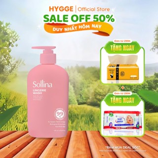 Chai Nước Giặt Sollina Hương Nước Hoa - Chai 0.5kg Làm Sạch Quần Lót
