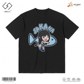Áo thun Unisex Lycoris Recoil Takina Chibi Kawaii Cotton 100% ngắn tay