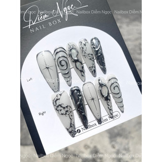233 Nailbox thiết kế tráng gương xà cừ sang chảnh
