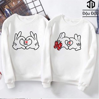 ÁO NỈ THU ĐÔNG TAY DÀI MẪU MỚI NHẤT- ÁO CẶP SIÊU HOT