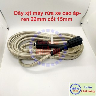 Dây cao áp máy rửa xe 7m- ren trong 22mm