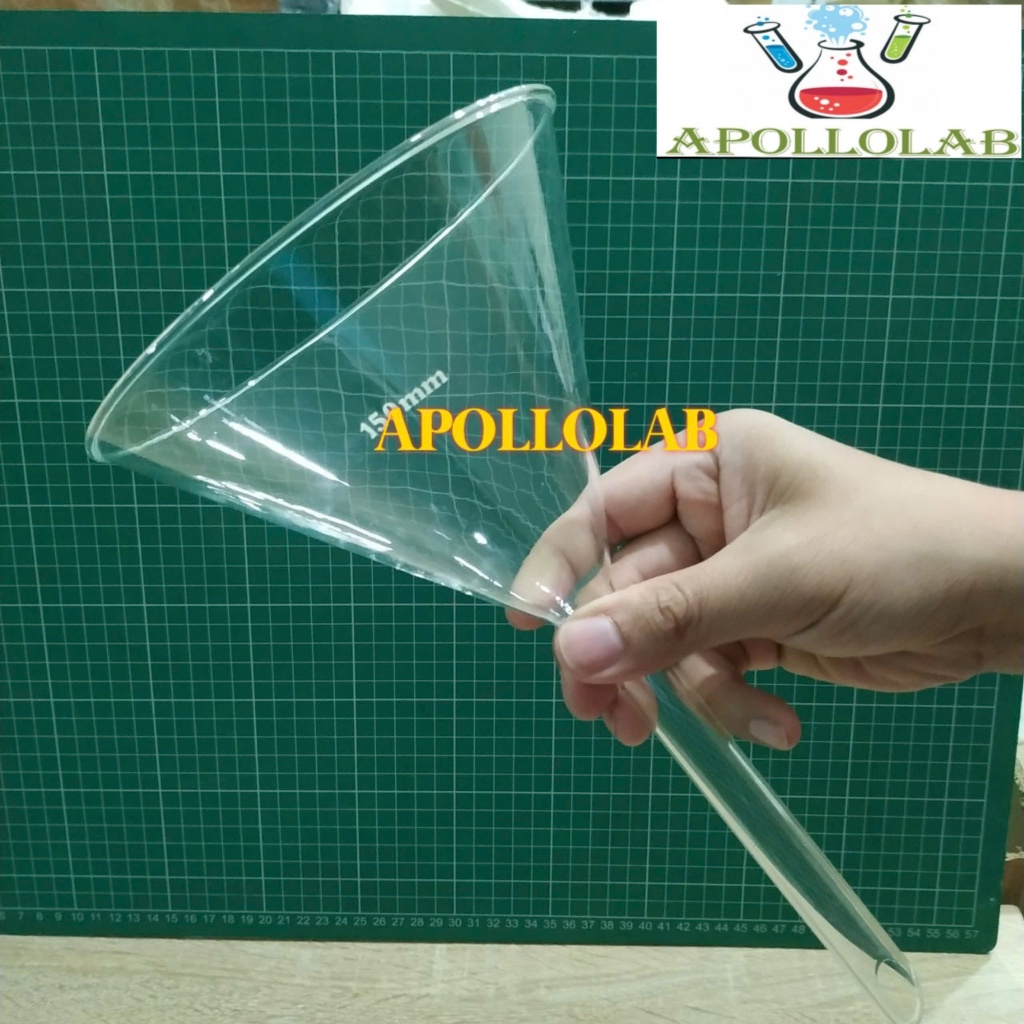 [KHỔNG LỒ] Phễu thủy tinh phi 15 cm rót hóa chất chất lỏng
