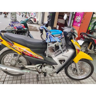 Ghế ngồi xe máy có vòng xếp gọn xe số cho bé