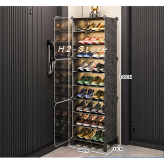 Tủ nhựa để giày dép lắp ghép đa năng thông minh chia ô, 1 ô để được 2-3 đôi giày - H2 Store
