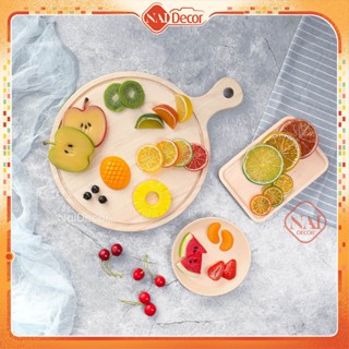 [Phụ kiện chụp ảnh] Trái cây giả cắt lát cao cấp Nai Decor trang trí chụp ảnh (Nhiều mẫu)