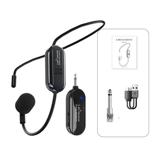 Micro không dây đeo tai 2.4G, UHF cho loa kéo, loa trợ giảng, amply