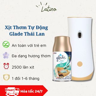 Máy Xịt Thơm Phòng Tự Động Glade, Lõi Xịt Phòng Tự Động Glade, Xịt Thơm Phòng Dịu Nhẹ - Latino Shop
