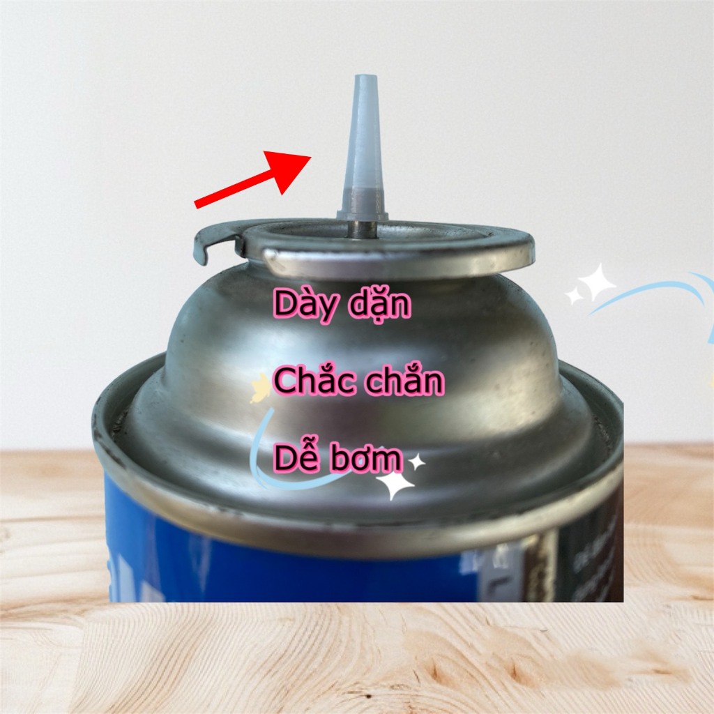 5 Đầu Bơm gas hột quẹt,bơm gas bật lửa,  Gas bơm bật lửa, Đầu bơm gas cho bật lửa bằng bình gas mini