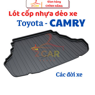 Lót cốp nhựa dẻo xe Toyota Camry 2006 - 2021, 2022, 2023, 2024 hàng nhựa TPO cao cấp LCN-TO008