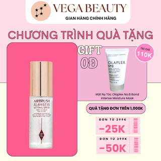 Xịt CHARLOTTE TILBURY Airbrush Flawless Setting Spray 34ml khóa nền lớp trang điểm makeup bền, hiệu quả