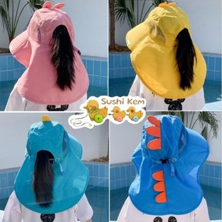 Mũ rộng vành trẻ em có dây