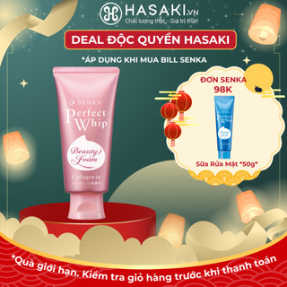 [ĐƠN 98K TẶNG MINISIZE] Sữa Rửa Mặt Senka Dưỡng Ẩm Mịn & Săn Chắc Da 120g Hasaki Sản Phẩm Chính Hãng