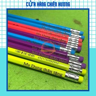 Bút Chì 2B Khắc Tên Theo Yêu Cầu - Màu Sắc Trẻ Trung