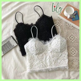 Áo bra ren nổi 2 dây có mút đệm ngực lily