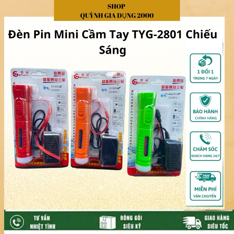 Đèn Pin Mini Cầm Tay TYG-2801 Chiếu Sáng