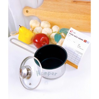 Nồi inox chống dính nấu cháo, bột 12cm five star phân phối chính hãng Bonbon Mart