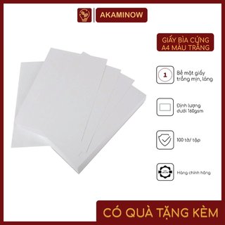 Giấy bìa cứng A4 màu trắng
