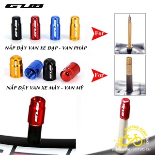 Bộ 2 Nắp đậy nhôm van xe đạp - van Pháp - van xe Máy - van Mỹ GUB