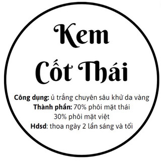 Tem dán nắp kem body