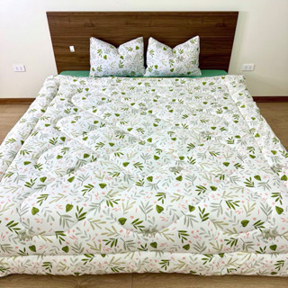  Chăn phao xơ đũi đậu nành mùa đông loại dày chăn phao trần bông xơ trắng nguyên chất KT 200x220cm 