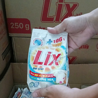  Bột Giặt Lix 250g Extra Hương Hoa - Tẩy Sạch Vết Bẩn Cực Mạnh 