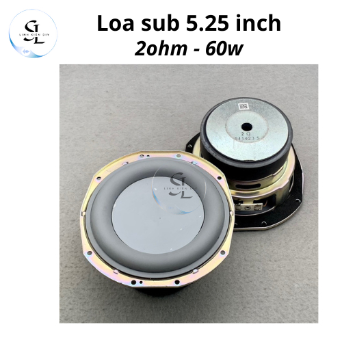 Sub Go play 3, sub goplay 3 - 2ohm RMS 60w Max 80w 5.25 inch - SL linh kiện DIY