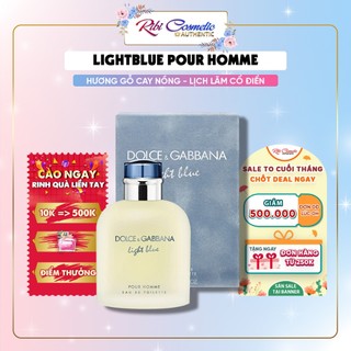 Nước Hoa Nam Dg Light Blue Pour Homme Tươi Mát Cho Ngày Hè Sảng Khoái Ribicosmetics