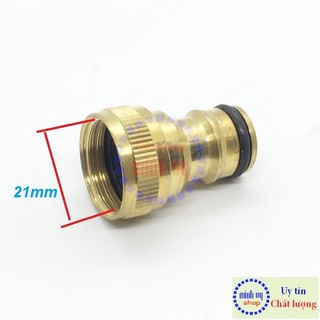Khớp nối nhanh đầu vào bằng đồng - cút đồng ĐỰC REN 21mm